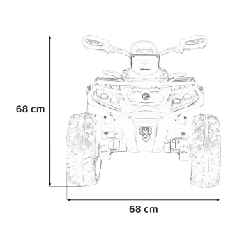 Quad Can Am Outlander ATV Czarny