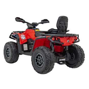 Quad Can Am Outlander ATV z Pilotem Czerwony