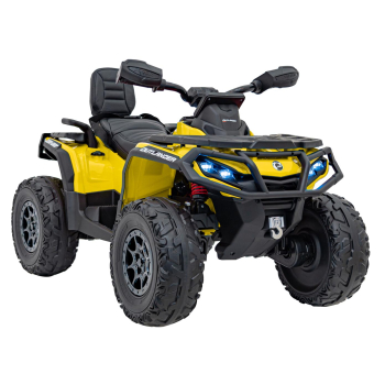 Quad Can Am Outlander ATV z Pilotem Żółty