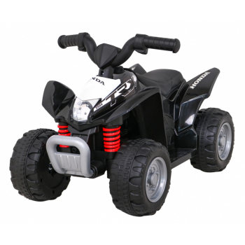 Quad Honda 250X TRX na akumulator Czarny + Klakson + LED + Ekoskóra