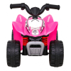 Quad Honda 250X TRX na akumulator Różowy + Klakson + LED + Ekoskóra
