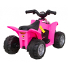 Quad Honda 250X TRX na akumulator Różowy + Klakson + LED + Ekoskóra