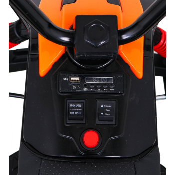 Quad Lucky Seven na akumulator Czarny + Koła EVA + Wolny Start + LED + MP3 USB