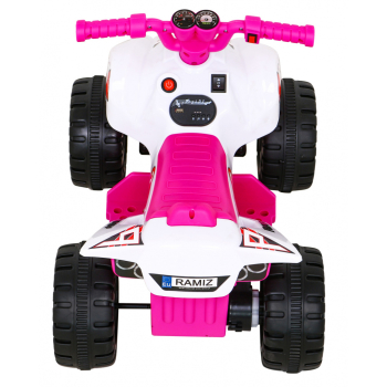 Quad The Fastest na akumulator dla dzieci Różowy + Silnik 25W