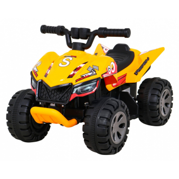 Quad The Fastest na akumulator dla dzieci Żółty + Silnik 25W