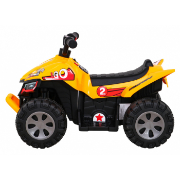 Quad The Fastest na akumulator dla dzieci Żółty + Silnik 25W
