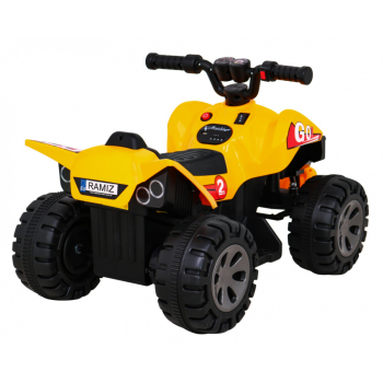 Quad The Fastest na akumulator dla dzieci Żółty + Silnik 25W