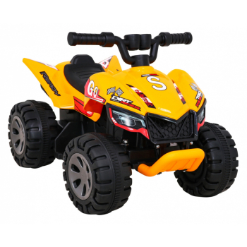Quad The Fastest na akumulator dla dzieci Żółty + Silnik 25W