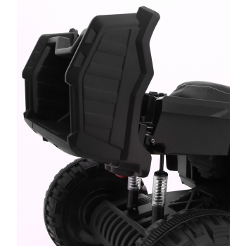 Quad XL ATV 2,4GHz na akumulator dla dzieci Czarno-Zielony + Pilot + Napęd 4x4 + Bagażnik + Wolny Start + EVA + Audio LED