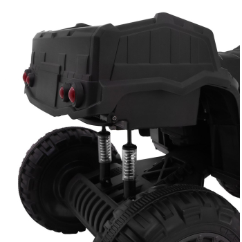Quad XL ATV 2,4GHz na akumulator dla dzieci Czarno-Zielony + Pilot + Napęd 4x4 + Bagażnik + Wolny Start + EVA + Audio LED