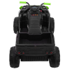 Quad XL ATV na akumulator dla dzieci Czarno-Zielony + Napęd 4x4 + Bagażnik + Wolny Start + EVA + Audio LED