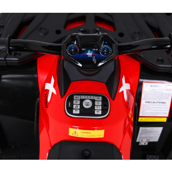 Quad XT-Speed dla dzieci Czerwony + Napęd 4x4 + EVA + Wolny Start + Radio MP3 + LED