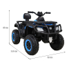 Quad XT-Speed dla dzieci Niebieski + Napęd 4x4 + EVA + Wolny Start + Radio MP3 + LED