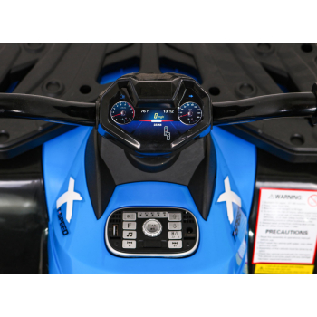 Quad XT-Speed dla dzieci Niebieski + Napęd 4x4 + EVA + Wolny Start + Radio MP3 + LED