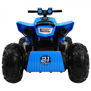 Quad na akumulator Sport Run dla dzieci Niebieski + Napęd 4x4 + LED + Radio MP3