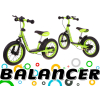 Rowerek biegowy SporTrike Balancer dla dzieci Zielony Pierwszy rowerek do Nauki jazdy