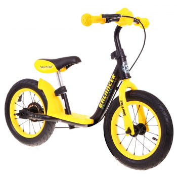 Rowerek biegowy SporTrike Balancer dla dzieci Żółty Pierwszy rowerek do Nauki jazdy
