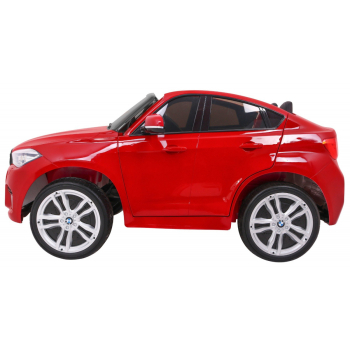 SUV BMW X6M XXL dla 2 dzieci Lakier Czerwony + Pilot + Ekoskóra