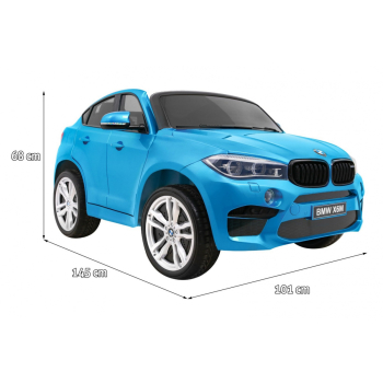 SUV BMW X6M XXL dla 2 dzieci Lakier Niebieski + Pilot