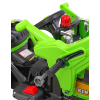 Spychacz na akumulator dla dzieci Traktor Zielony + Ruchoma łyżka + Trąbka + Pasy + 2 prędkości