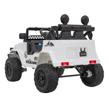 Toyota FJ Cruiser dla dzieci Biały + Pilot + Napęd 4x4 + Audio LED + EVA + Wolny Start