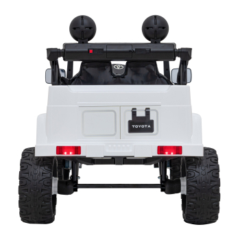 Toyota FJ Cruiser dla dzieci Biały + Pilot + Napęd 4x4 + Audio LED + EVA + Wolny Start