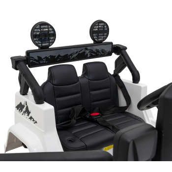 Toyota FJ Cruiser dla dzieci Biały + Pilot + Napęd 4x4 + Audio LED + EVA + Wolny Start