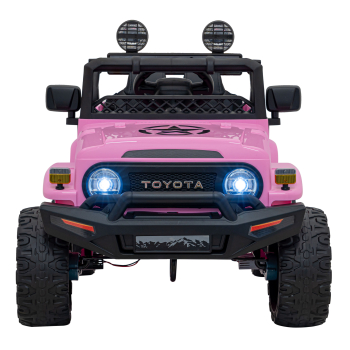 Toyota FJ Cruiser dla dzieci Różowy + Pilot + Napęd 4x4 + Audio LED + EVA + Wolny Start