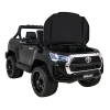 Toyota Hilux na akumulator dla dzieci Czarny Pickup + Napęd 4x4 + Pilot