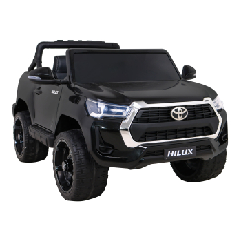 Toyota Hilux na akumulator dla dzieci Czarny Pickup + Napęd 4x4 + Pilot