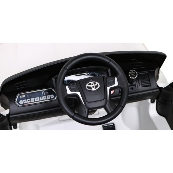Toyota Land Cruiser na akumulator Biały SUV + Pilot + Schowek