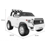Toyota Tundra XXL dla dzieci, Biały SUV + Pilot + Bagażnik