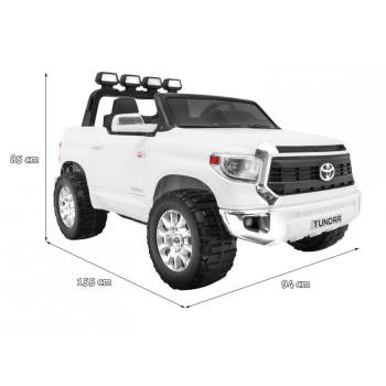 Toyota Tundra XXL dla dzieci, Biały SUV + Pilot + Bagażnik