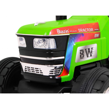 Traktor Blazin BW na akumulator Zielony + Pilot + Wolny Start + Dźwięki Światła