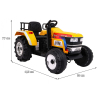 Traktor Blazin BW na akumulator Żółty + Pilot + Wolny Start + Dźwięki Światła