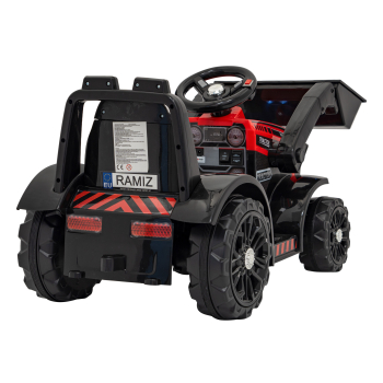 Traktor Spychacz G320 dla najmłodszych dzieci Czerwony + Ruchoma łyżka + Melodie + Klakson + Światła LED