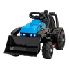 Traktor Spychacz G320 dla najmłodszych dzieci Niebieski + Ruchoma łyżka + Melodie + Klakson + Światła LED