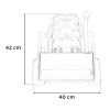 Traktor Spychacz G320 dla najmłodszych dzieci Niebieski + Ruchoma łyżka + Melodie + Klakson + Światła LED