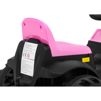 Traktor z Przyczepą Różowy