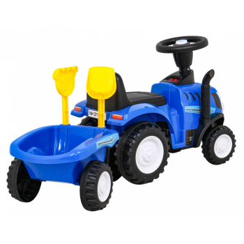 Traktor z przyczepą New Holland T7 Jeździk dla dzieci + Akcesoria + Dźwięki + LED