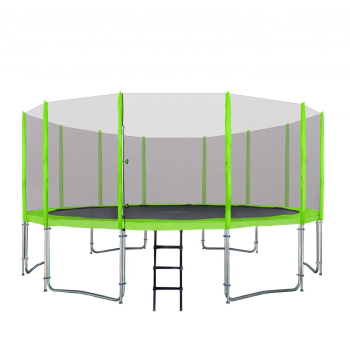 Trampolina ogrodowa SkyRamiz 487cm 16FT dla dzieci Zielony + Akcesoria
