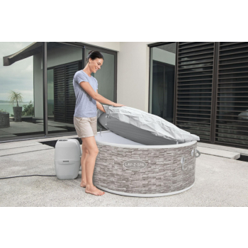 Vancouver Lay-Z-Spa AirJet Plus Spa Dmuchane BESTWAY 5-osobowe + Pompa + Regulacja masażu