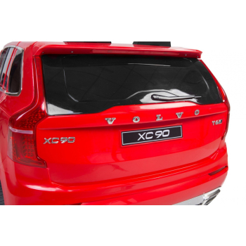 Volvo XC90 - SUV na akumulator dla dzieci Czerwony + Pilot + Bagażnik