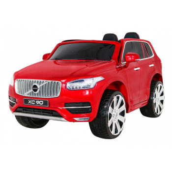 Volvo XC90 - SUV na akumulator dla dzieci Lakier Czerwony + Pilot + Bagażnik