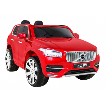Volvo XC90 - SUV na akumulator dla dzieci Lakier Czerwony + Pilot + Bagażnik