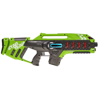 Zestaw 2 pistoletów laserowych dla dzieci 8+ Laser Tag Niebieski Zielony 4 drużyny + 4 rodzaje broni