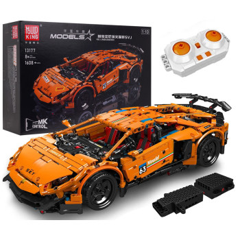 Zestaw Klocków Auto Sportowe RC 1488el. Pomarańczowe