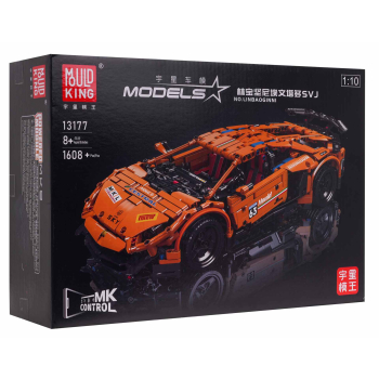 Zestaw Klocków Auto Sportowe RC 1488el. Pomarańczowe