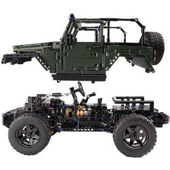 Zestaw Klocków Auto Terenowe, off-road 2078el. Zielone