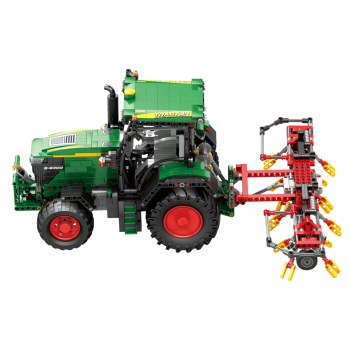 Zestaw Klocków Traktor Zielony + Akcesoria 1828el.